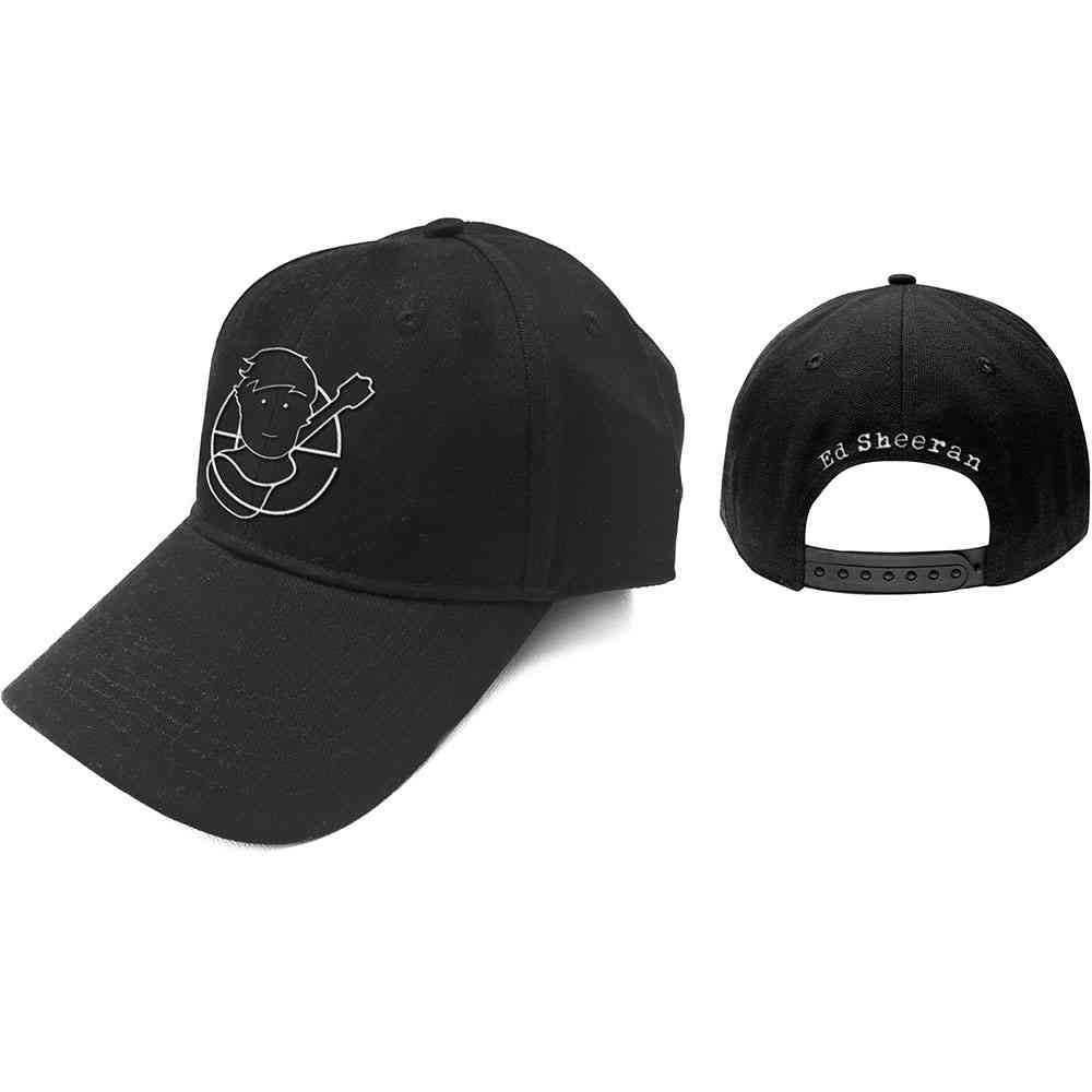 Ed Sheeran - Pictogram Baseball pet - Zwart